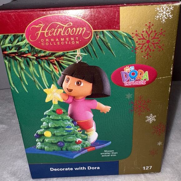 Dora The Explorer 2004 Carlton Cards Ornament 127 Decorate With Dora Christmas - Picture 2 of 8
